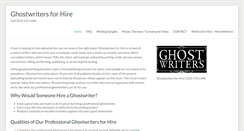 Desktop Screenshot of ghostwritersforhire.com