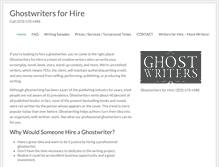 Tablet Screenshot of ghostwritersforhire.com